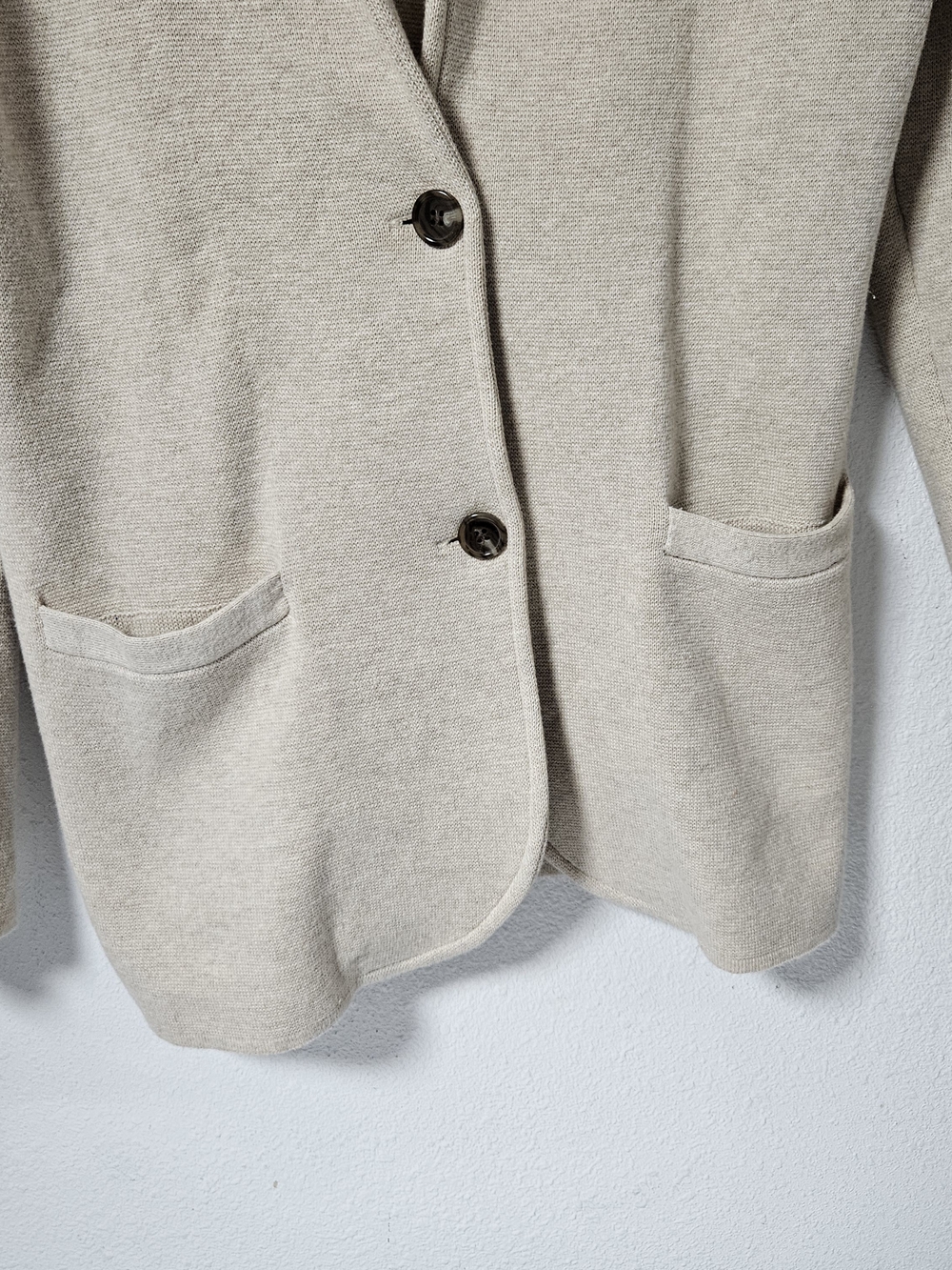 J. Crew Women's Cream Knit Blazer Sweater Size XS - Picture 3 of 5